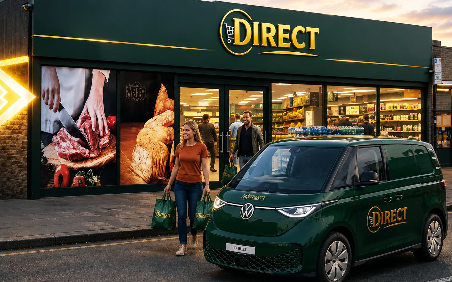 Trade routes converging on the Direct food centre from across the world